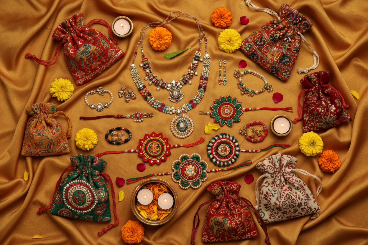 10 Beautiful Handmade Gift Ideas for Raksha Bandhan: Jewellery, Potlis, Bags & More
