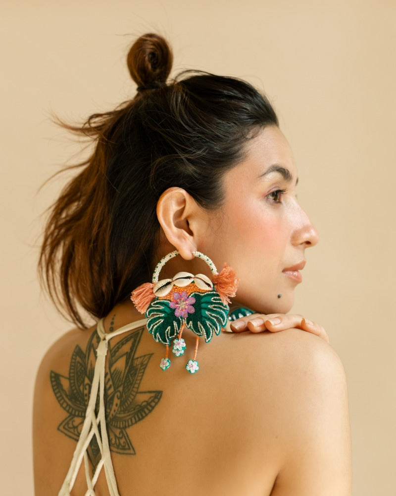 Le Morne handmade hoop earrings