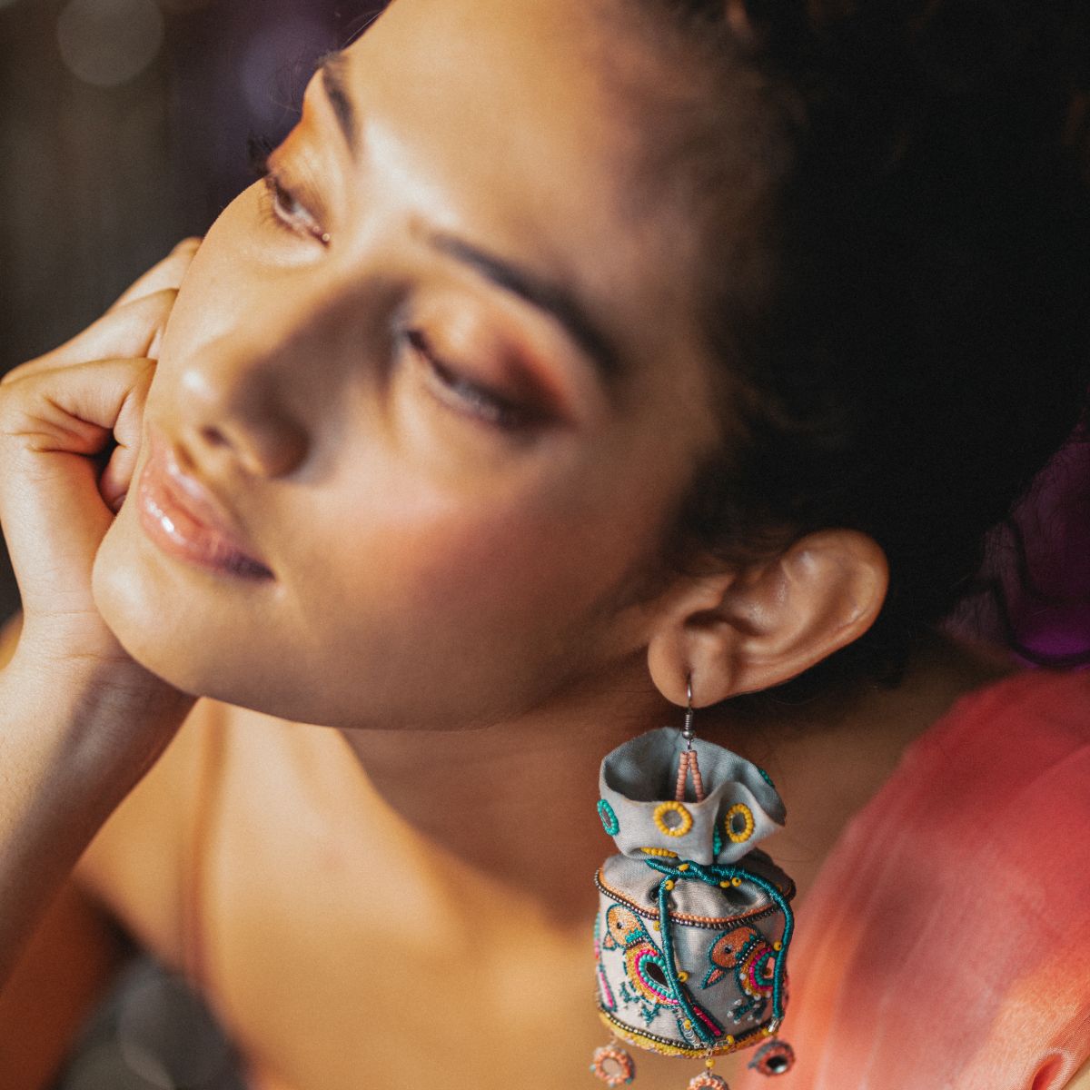 Rasna handmade potli earrings