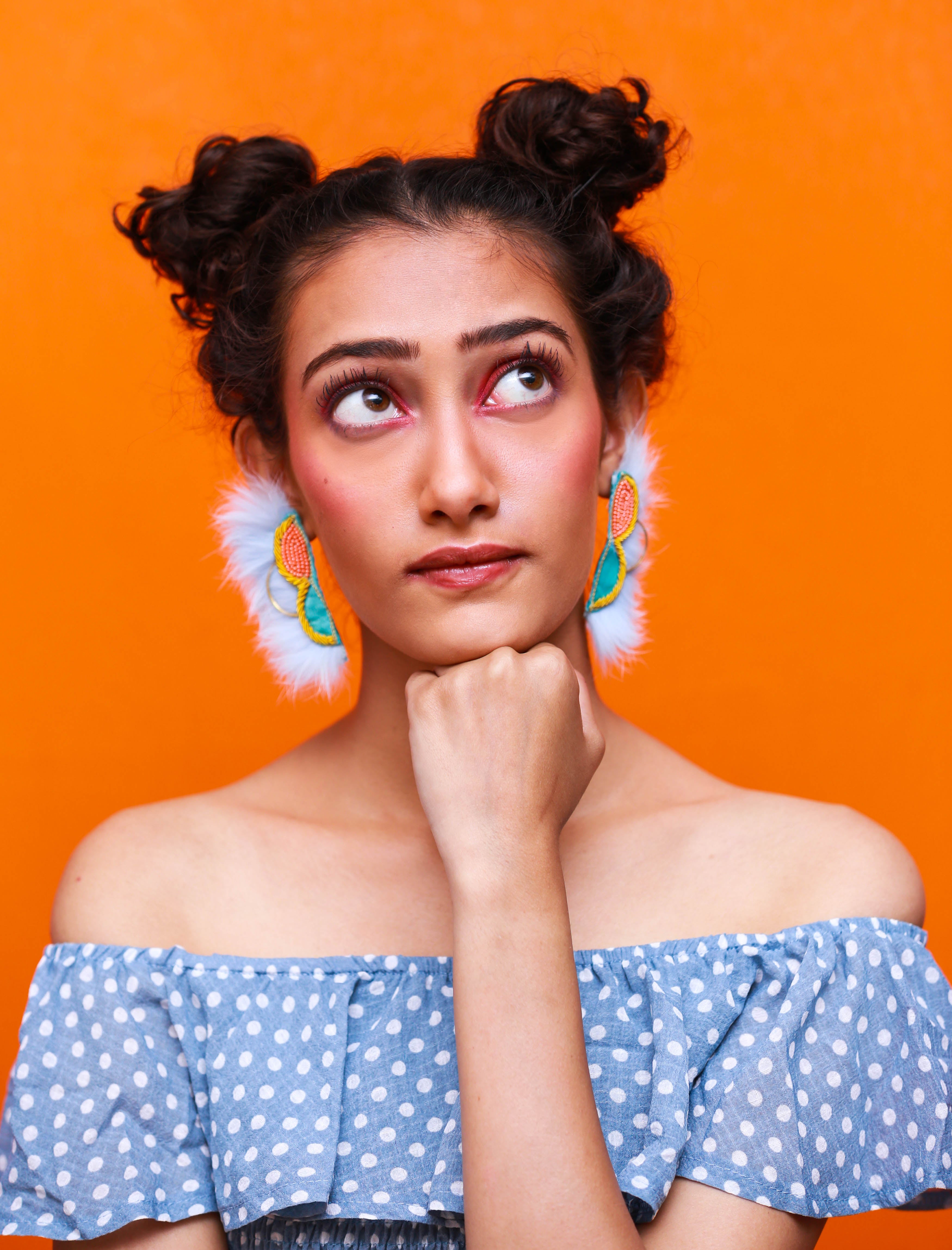 Candy Floss handmade quirky earrings