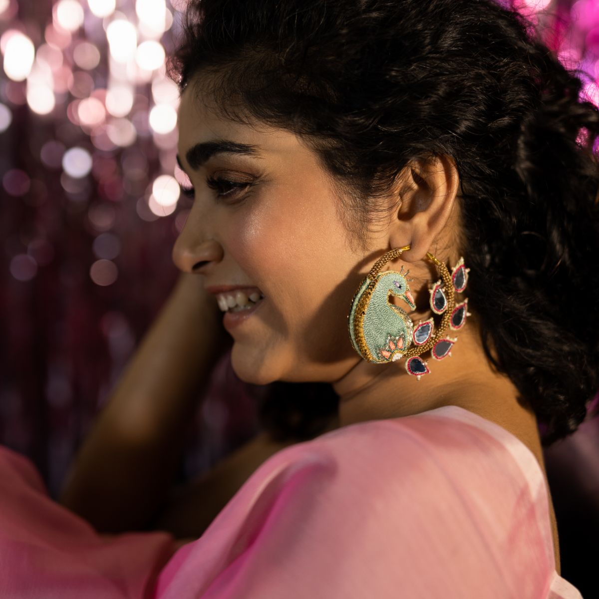Aamras handmade hoop earrings