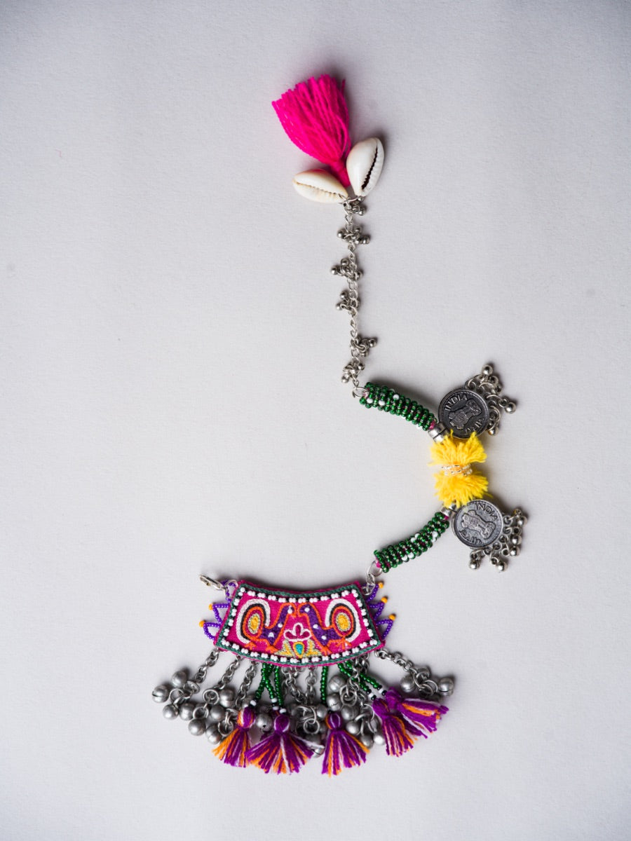 Hayla Kare!! Handcrafted traditional peacock embroidery bracelet!!