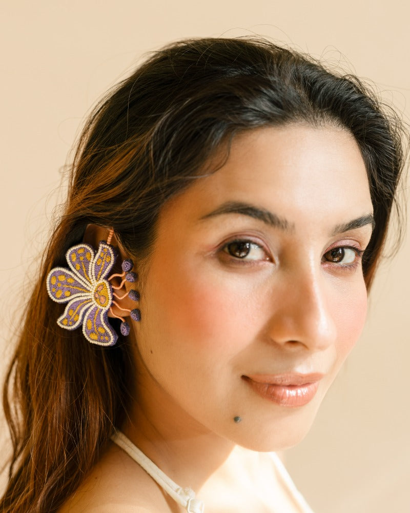 Matira handmade floral earcuffs