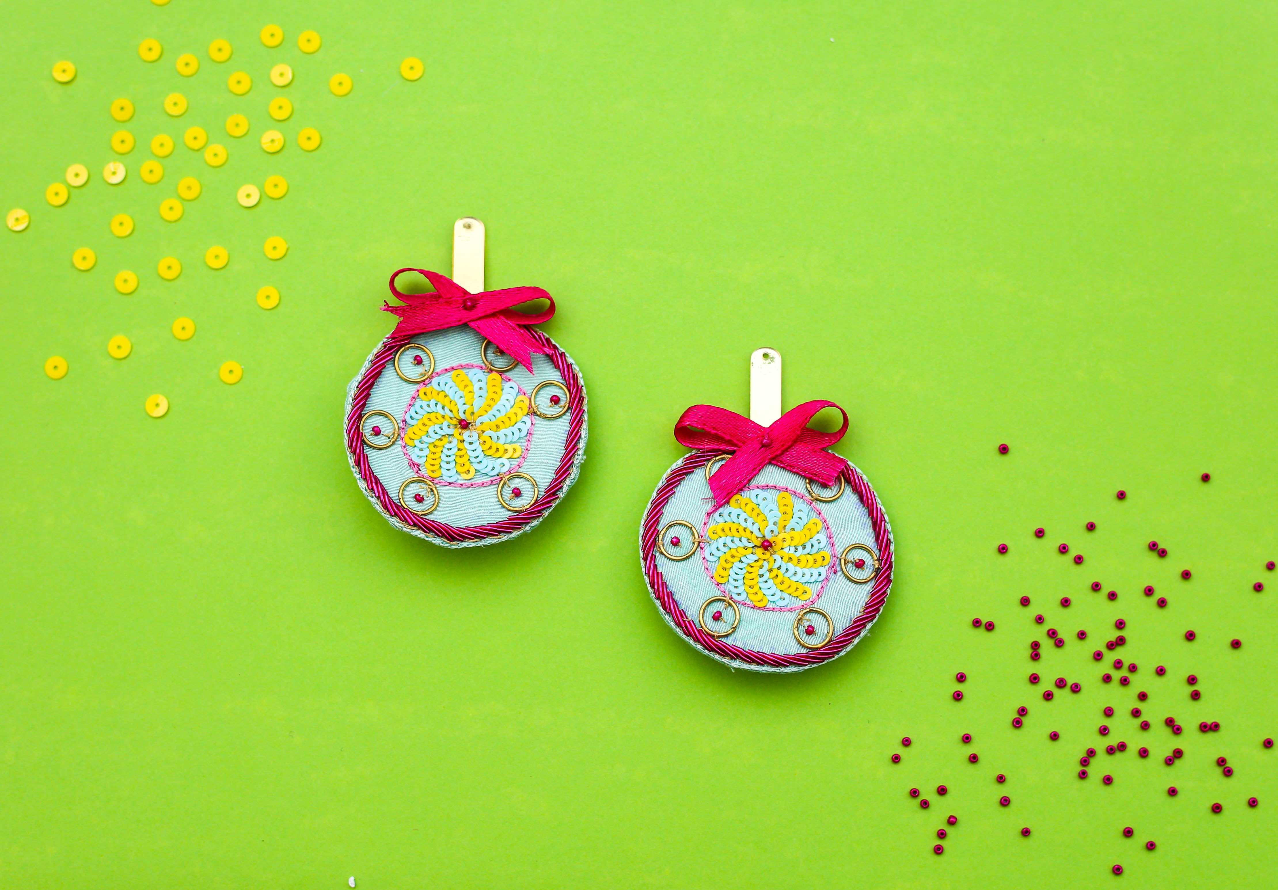 Lollipop handmade quirky earrings