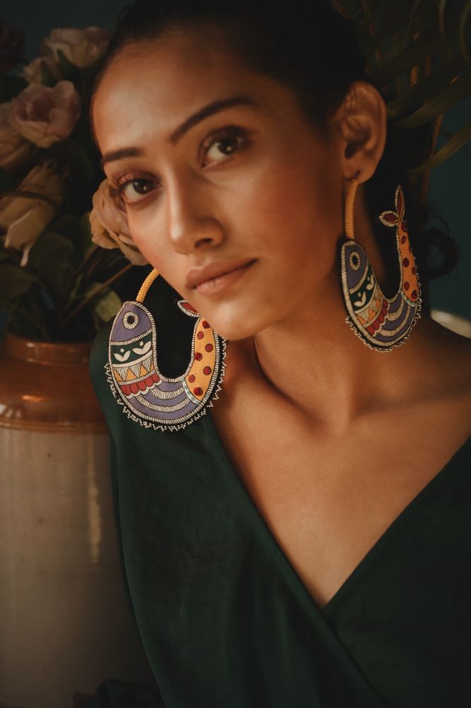 Oh Fish!! Handmade hoop earrings