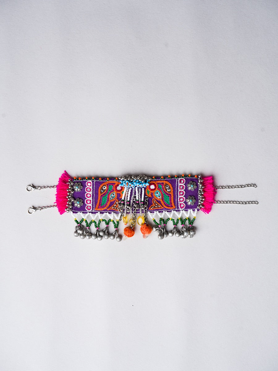 Ja Ja Ave!! Handcrafted traditional embroidered bracelet/choker