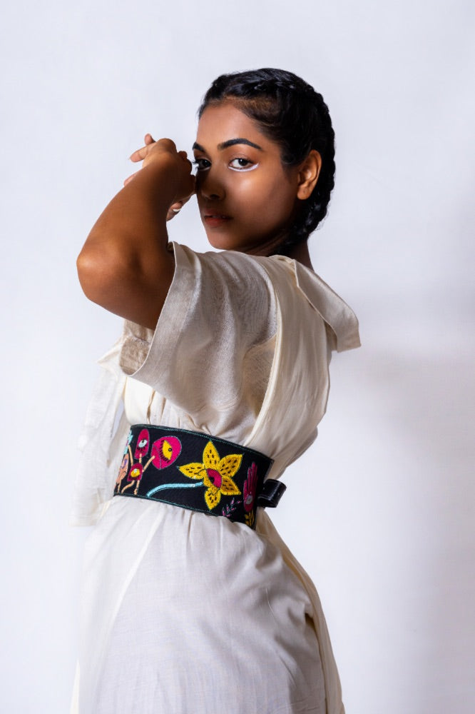 Tambola handcrafted leather belt