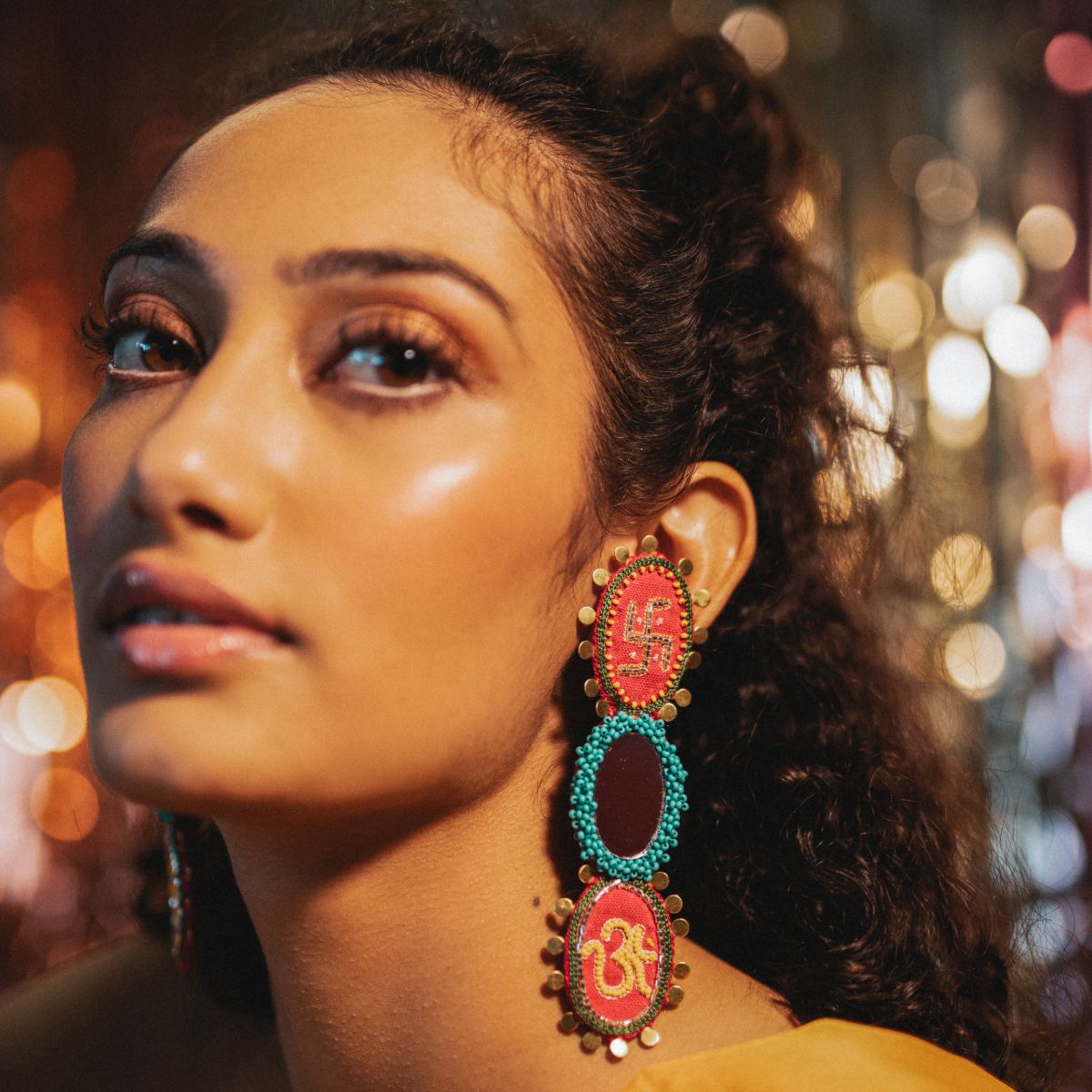 Kesar Kasturi handmade ethnic earrings