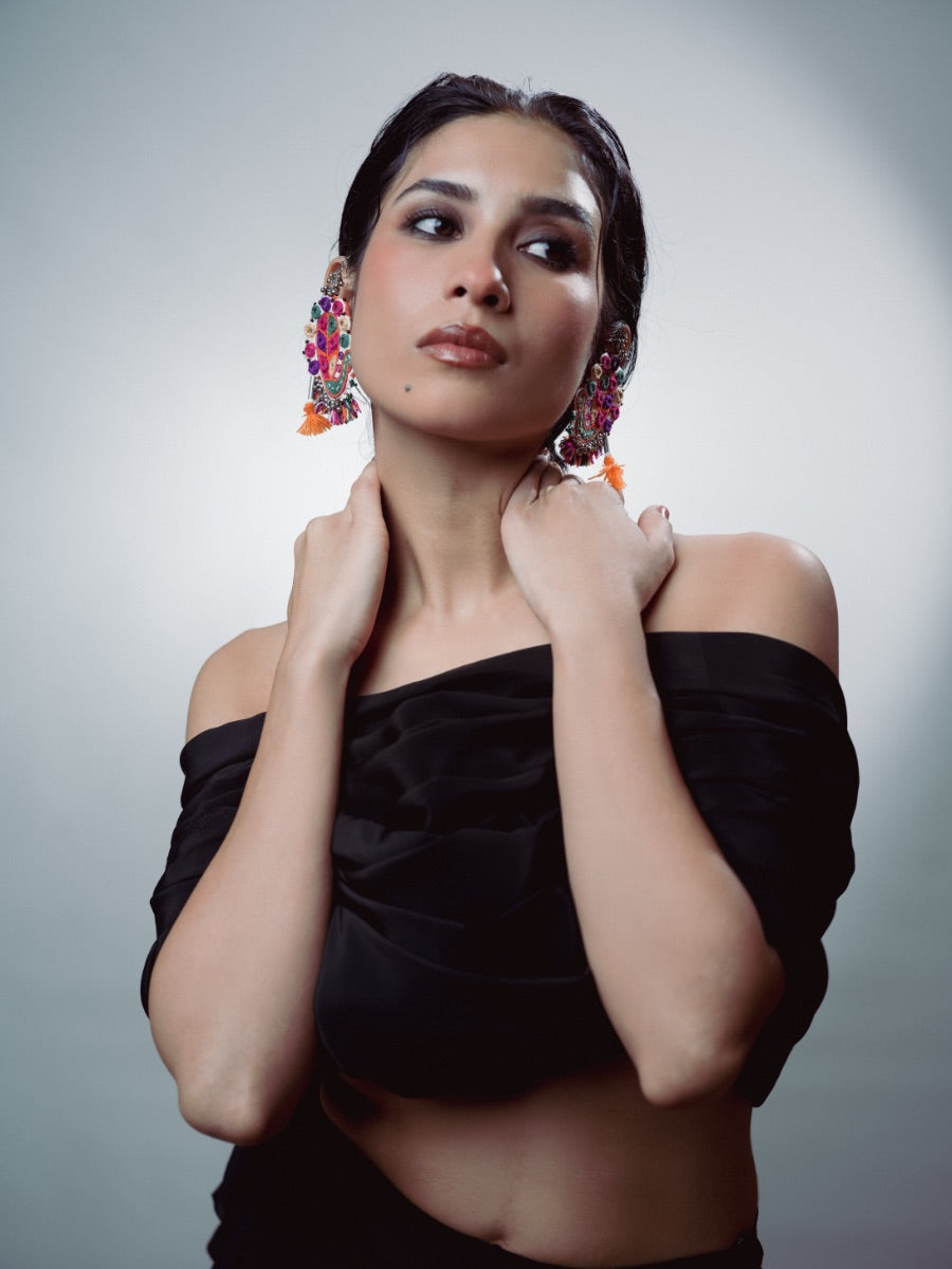 Magajmari! Handcrafted traditional peacock earcuffs