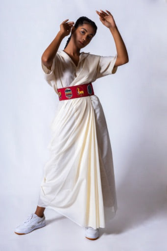 Rummy handcrafted leather belt