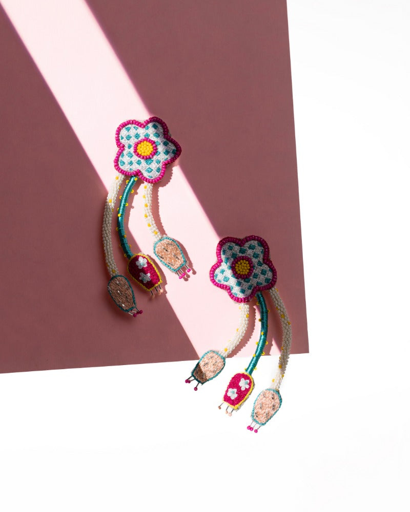 Accidenti! Handmade floral earrings