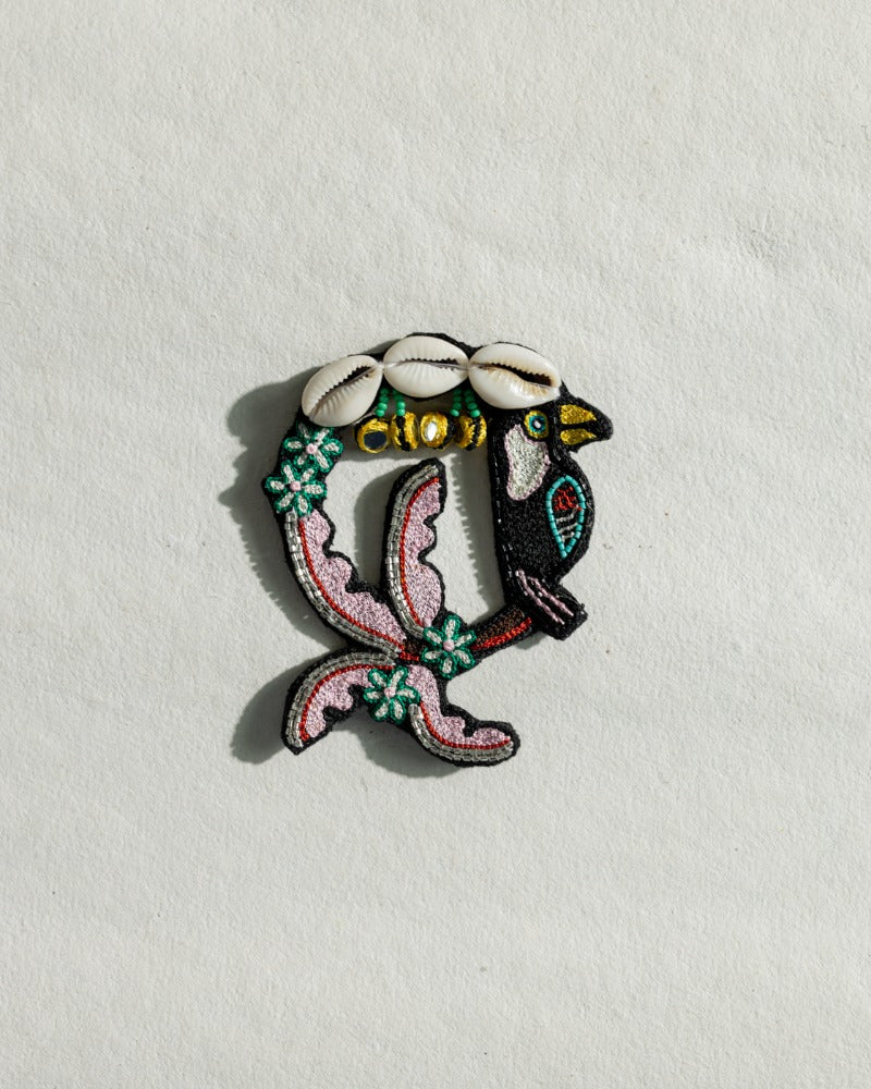 Taharuu handmade birdie earrings