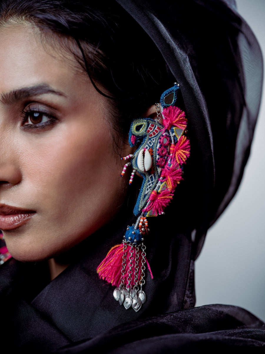 Haalne Ali!! handcrafted sparrow traditional earcuffs!!