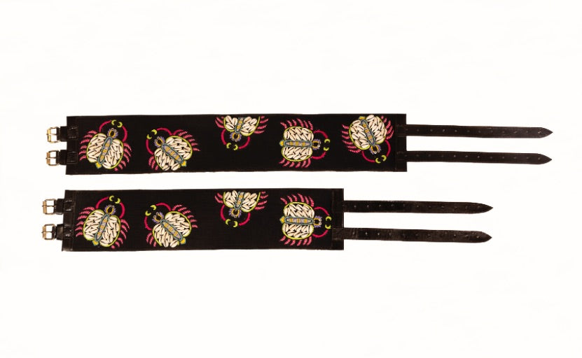 Tic-tac-toe!! Handcrafted leather belt