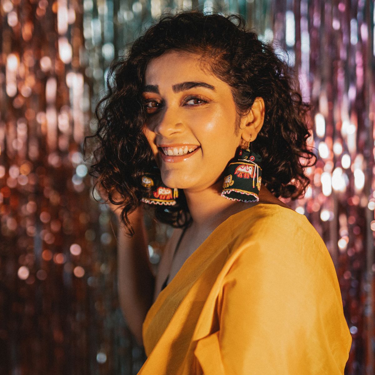 Jaljeera handmade potli earrings