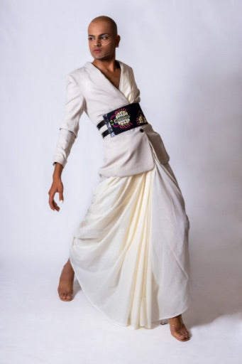 Tic-tac-toe!! Handcrafted leather belt