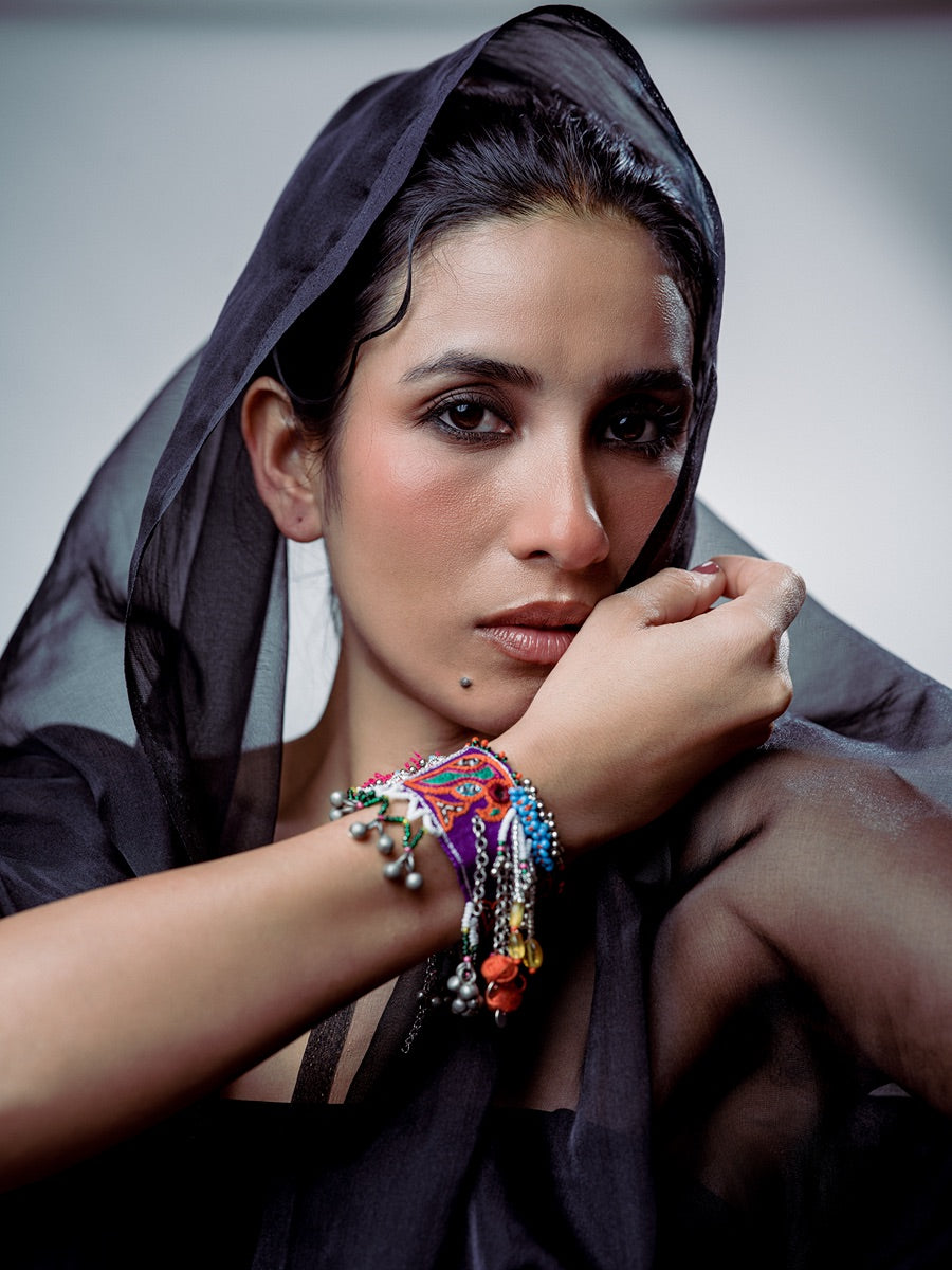 Ja Ja Ave!! Handcrafted traditional embroidered bracelet/choker