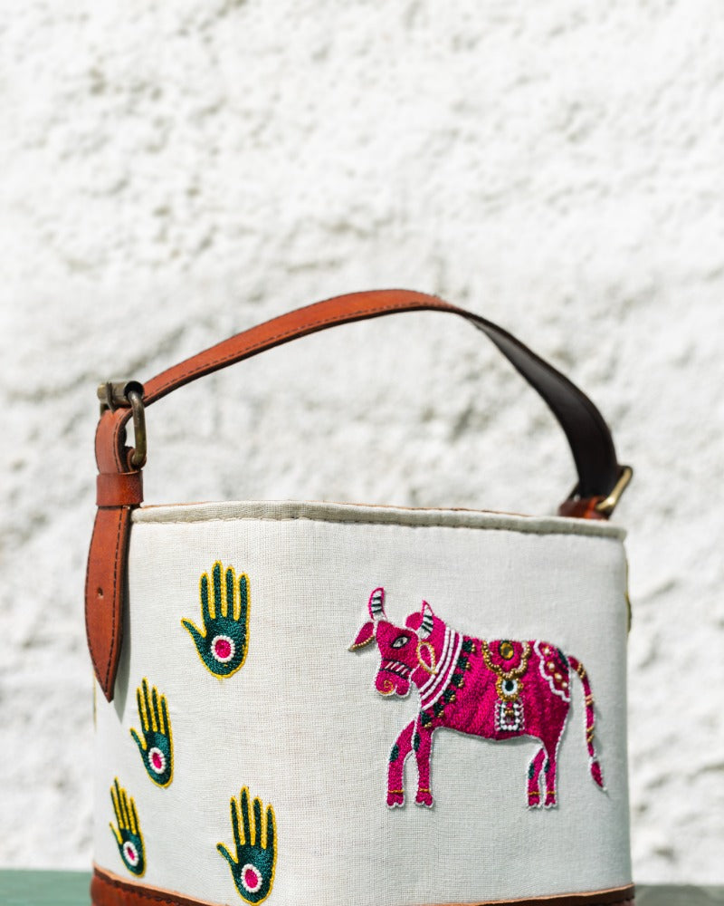 Sudoku! Handcrafted pure leather bag