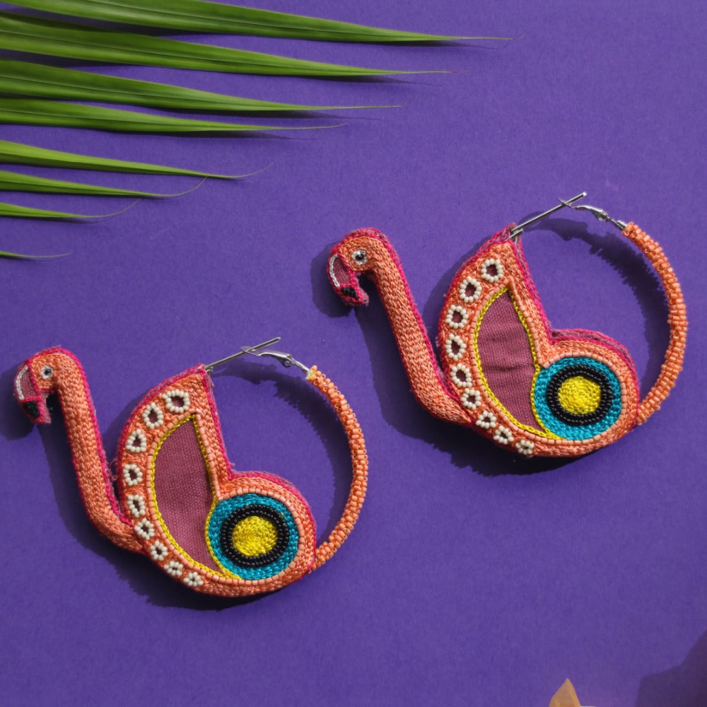 Mamma Mia! Handmade hoop earrings