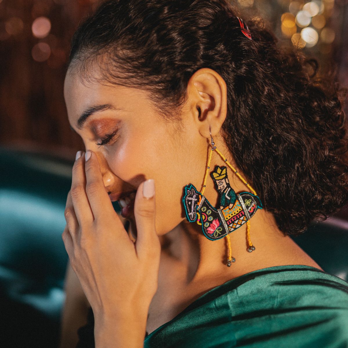 Kokum handmade puppet earrings