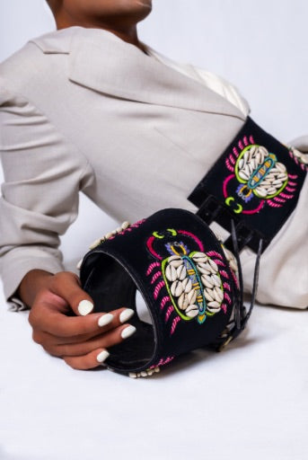 Tic-tac-toe!! Handcrafted leather belt