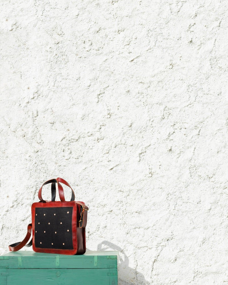 Tambola!! Handcrafted embroidered leather bag