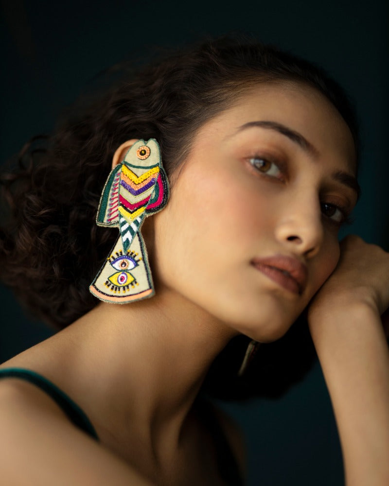 Don't Tell Me! Handmade fish earrings