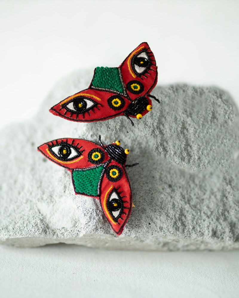 What The Bug!! Handmade ladybug earrings