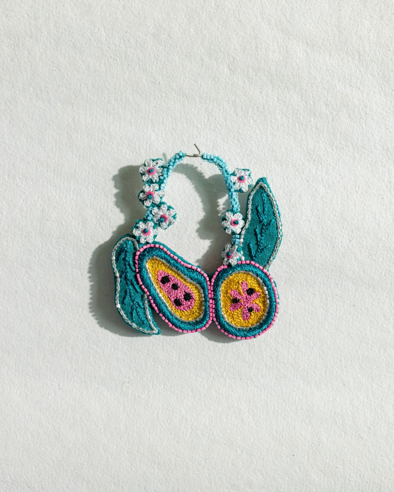Bermuda handmade hoop earrings