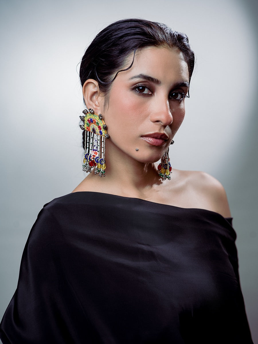 Hoi Vari!! Handcrafted traditional embroidery kutchi earrings