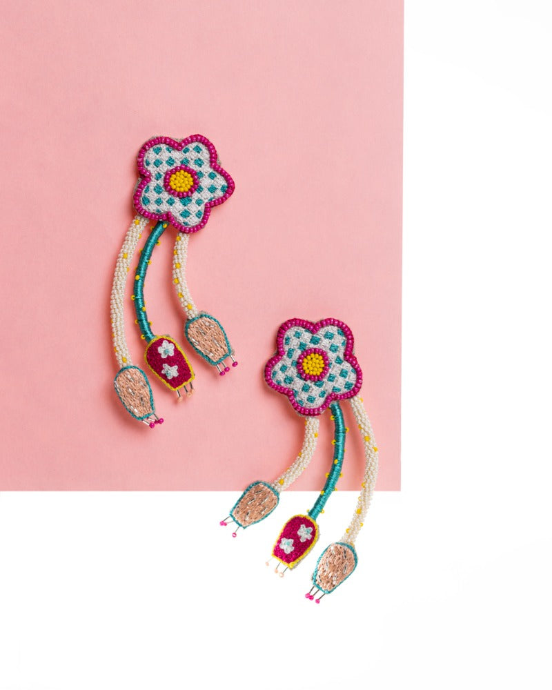 Accidenti! Handmade floral earrings