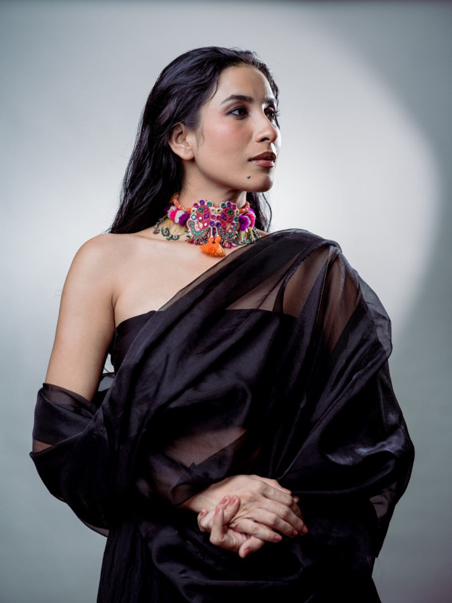 Leela Laher!! Handcrafed traditional 2 peacock choker!!