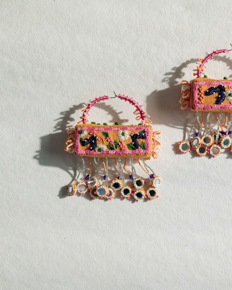 Maldives handmade hoop earrings