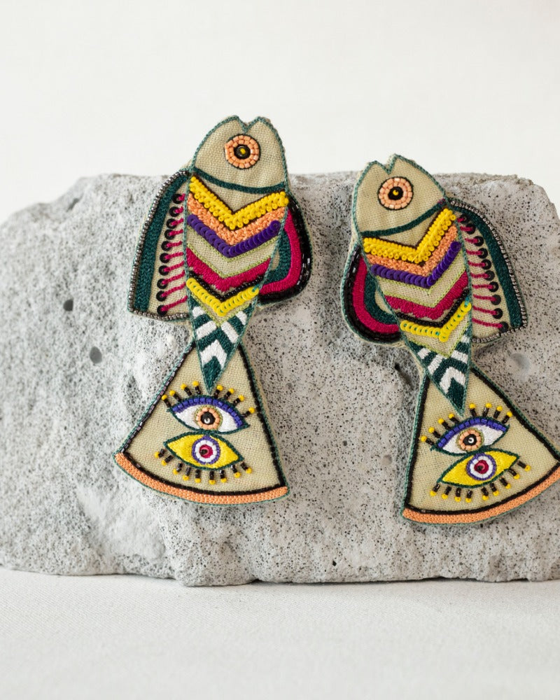 Don't Tell Me! Handmade fish earrings