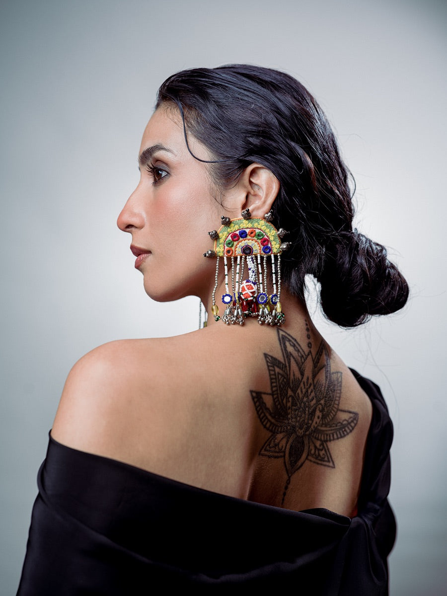 Hoi Vari!! Handcrafted traditional embroidery kutchi earrings
