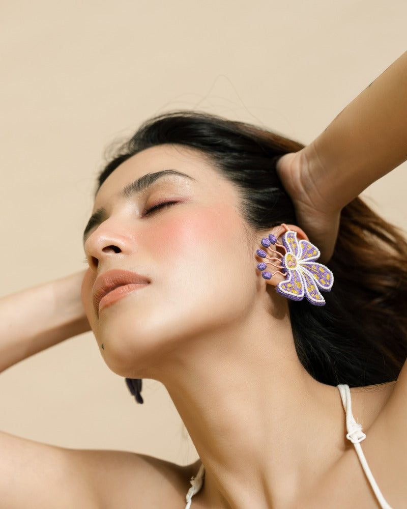 Matira handmade floral earcuffs