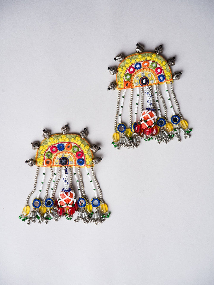 Hoi Vari!! Handcrafted traditional embroidery kutchi earrings