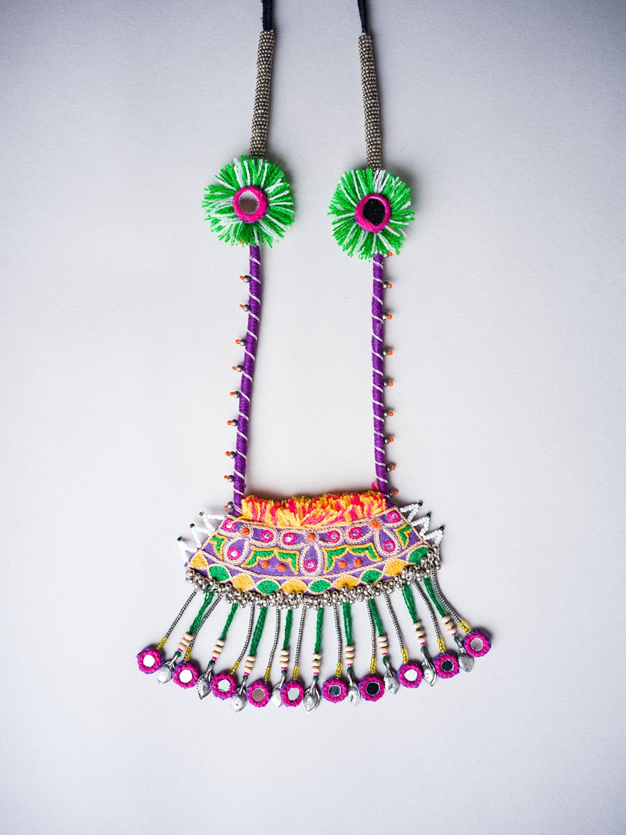 Na Re Baa!! Handcrafted traditional kutchi embroidery necklace!!