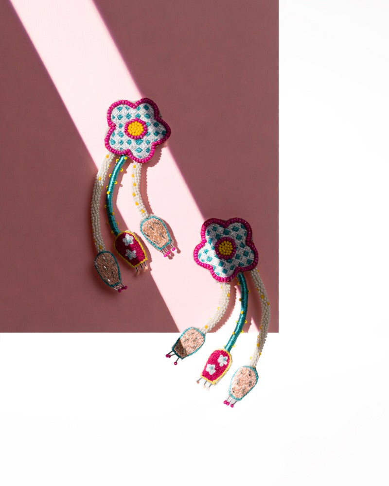 Accidenti! Handmade floral earrings