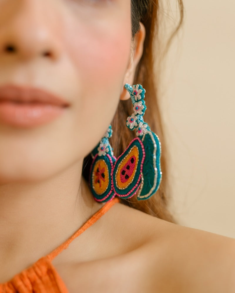 Bermuda handmade hoop earrings