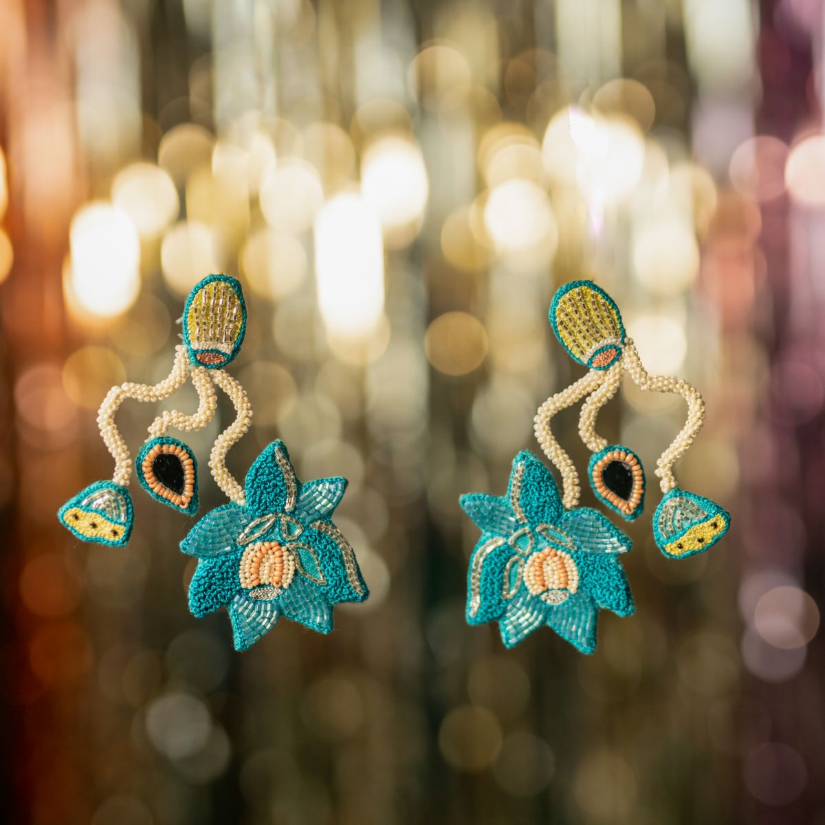 Feni handmade floral earrings