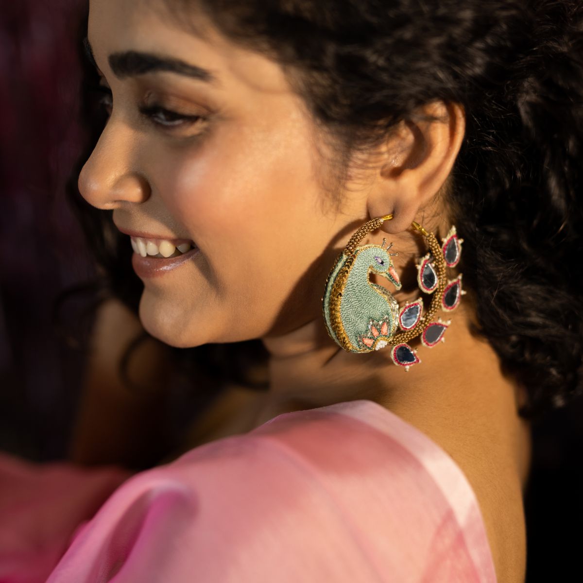 Aamras handmade hoop earrings