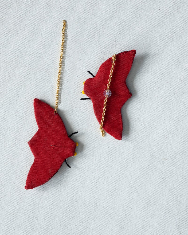 What The Bug!! Handmade ladybug earrings