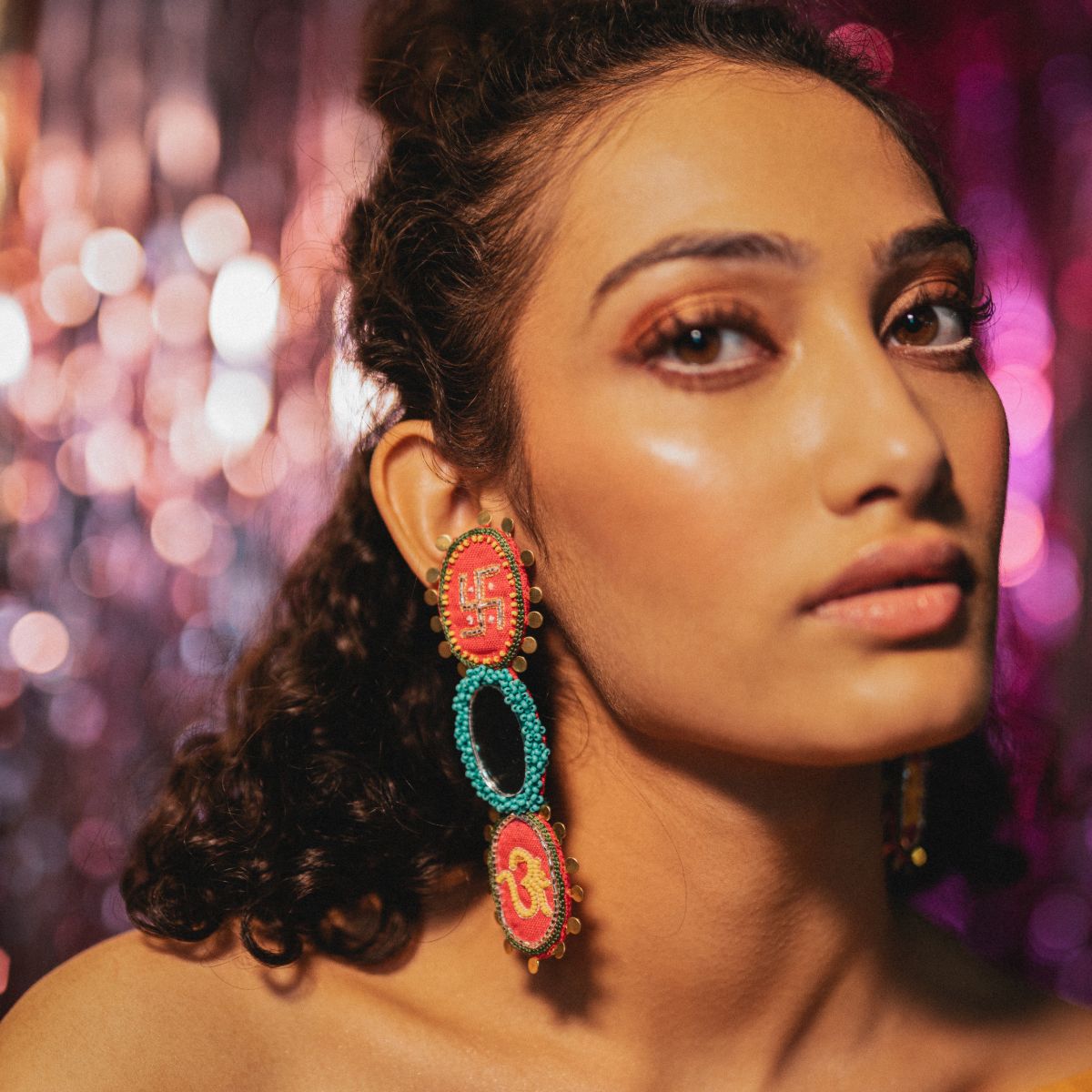 Kesar Kasturi handmade ethnic earrings