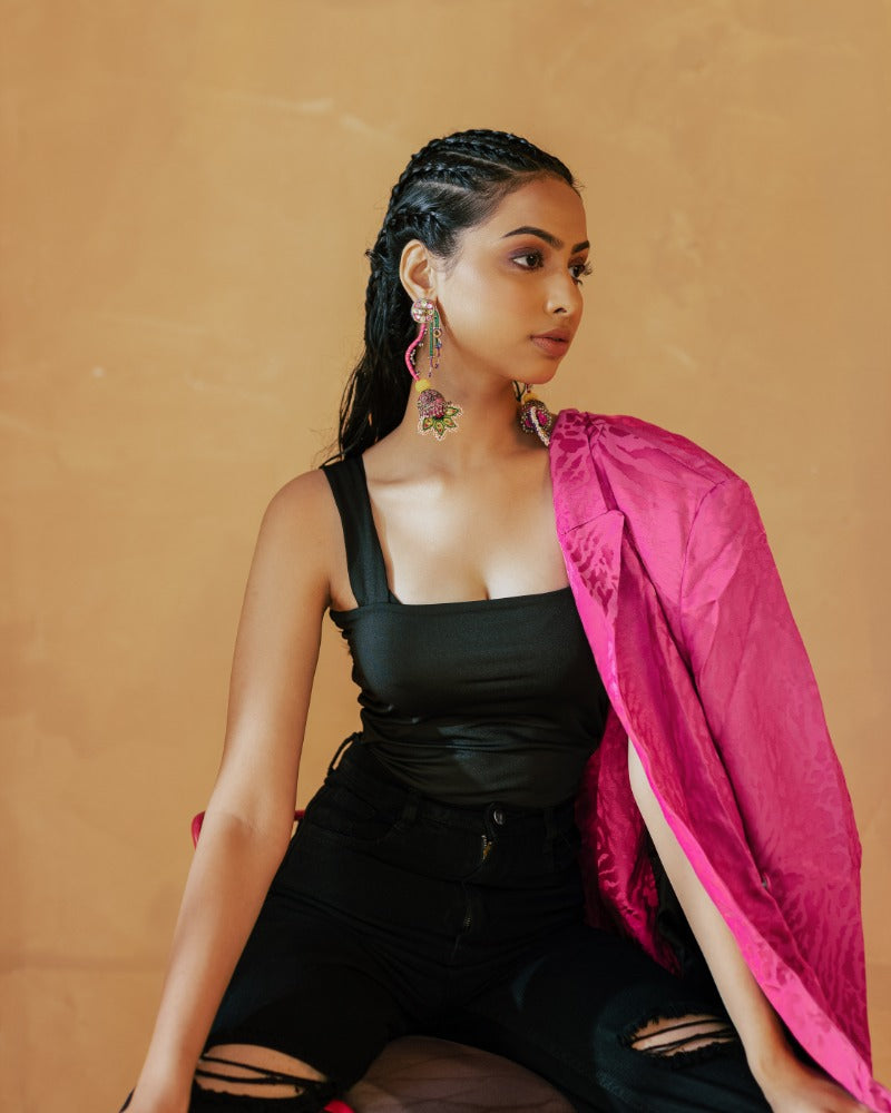 Haaiissh! Handmade traditional floral earrings