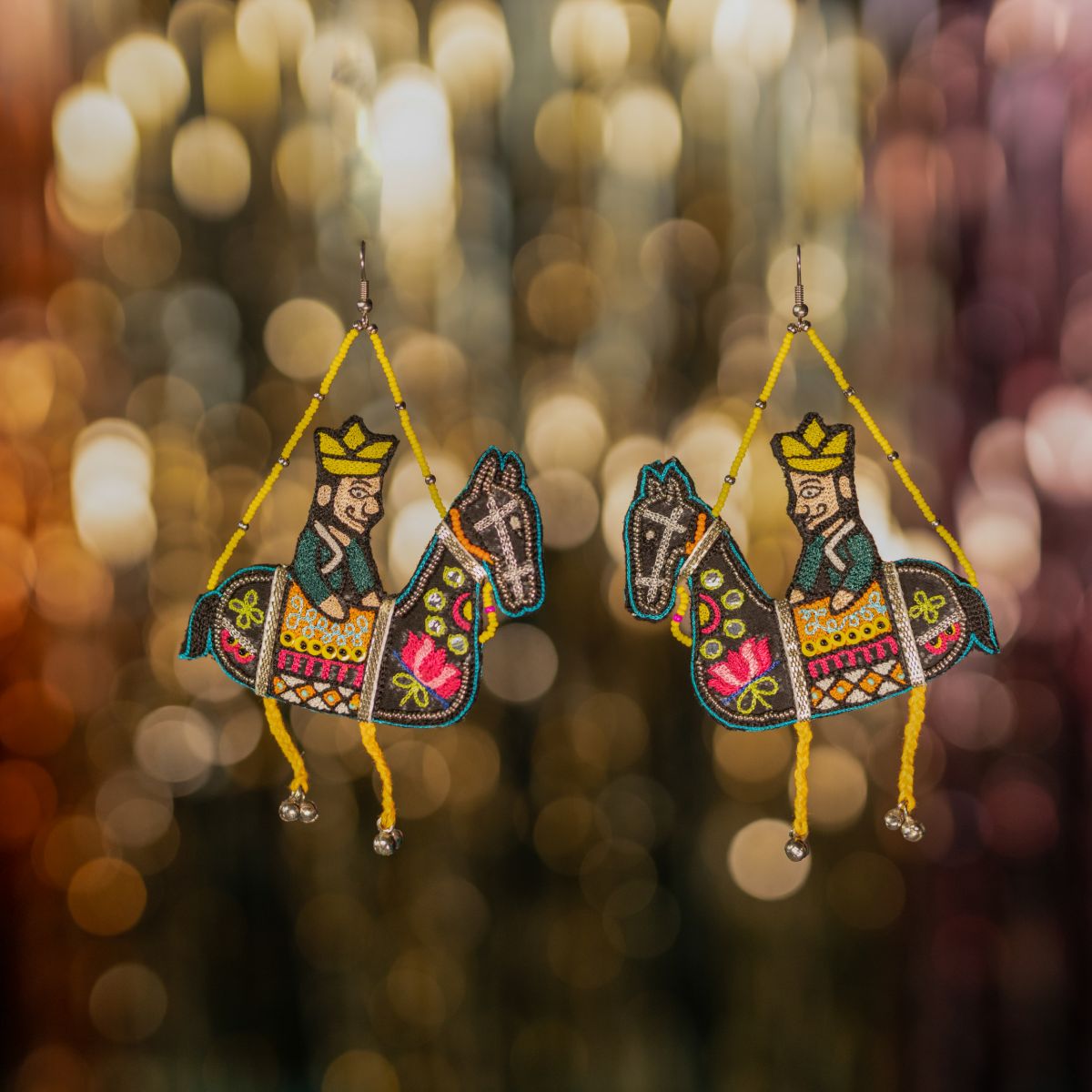 Kokum handmade puppet earrings