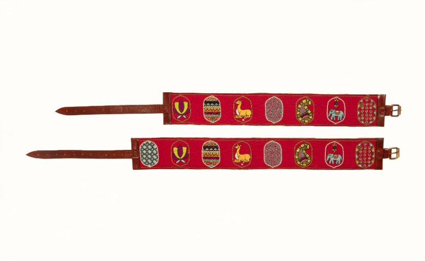 Rummy handcrafted leather belt