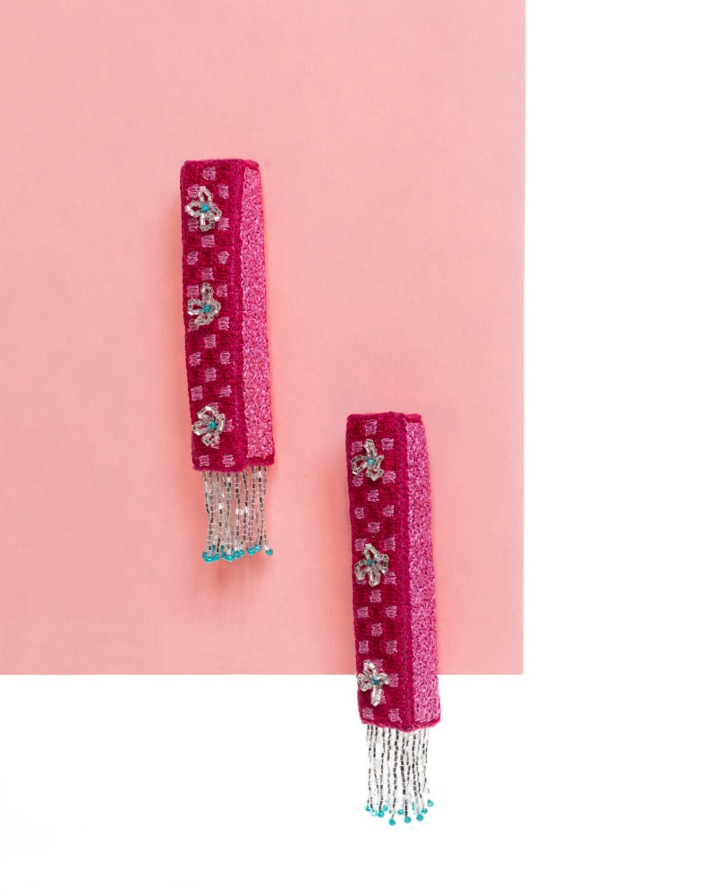 Ahia! Handmade 3D statement earrings