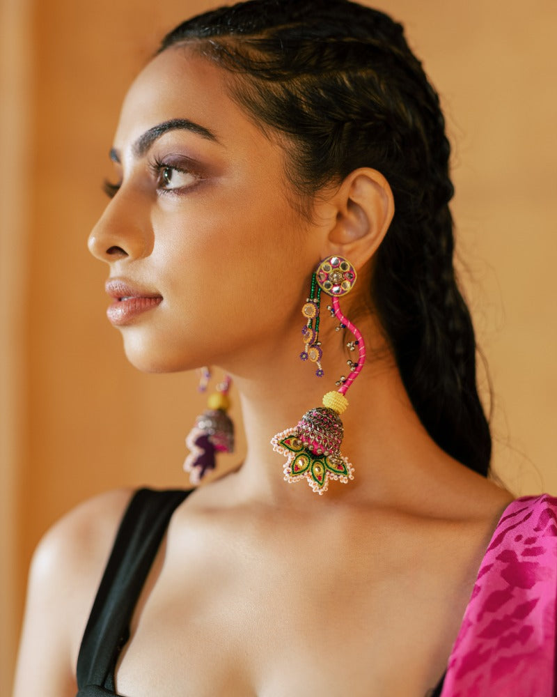 Haaiissh! Handmade traditional floral earrings