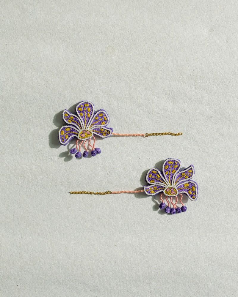 Matira handmade floral earcuffs